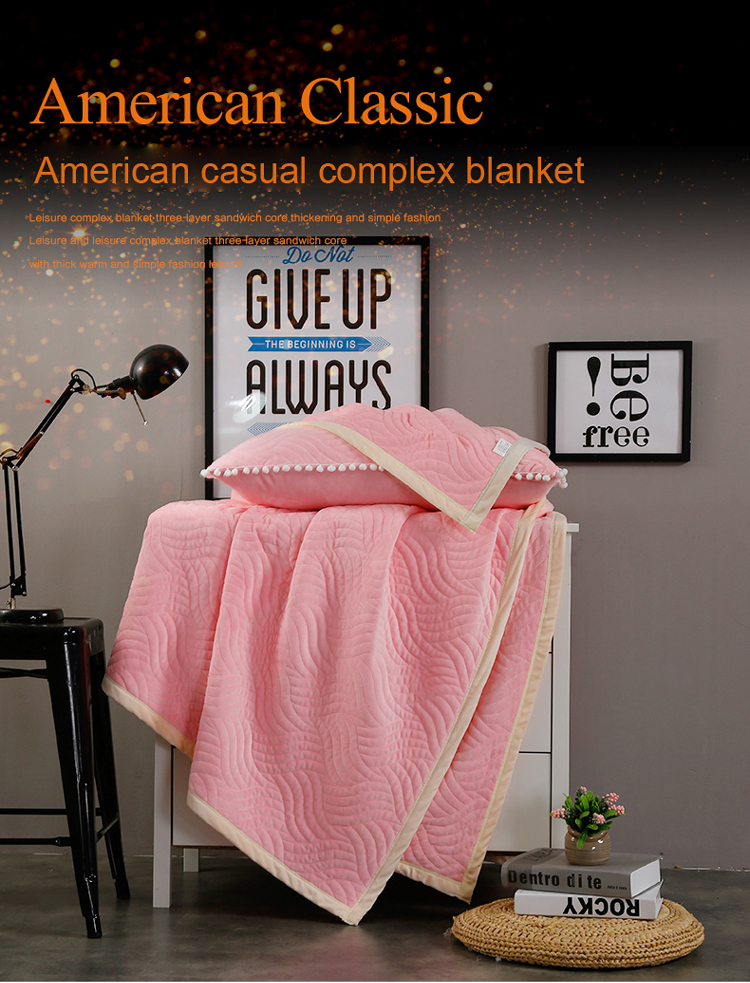 Fleece Blanket Off Pink Single Size