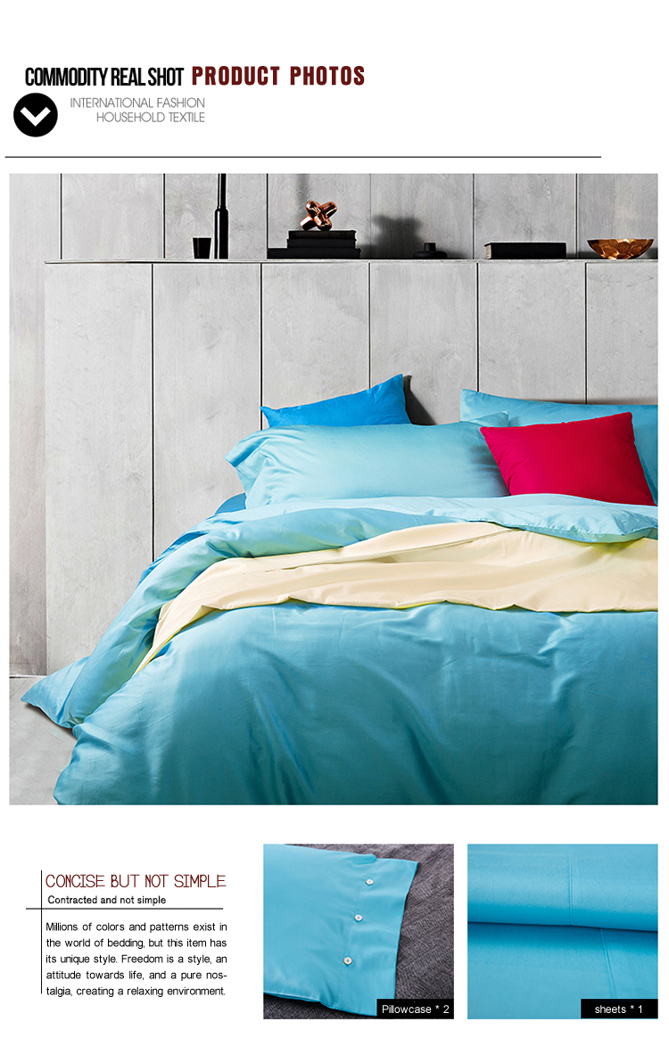Durable Bedroom Blue King Size Duvet Cover