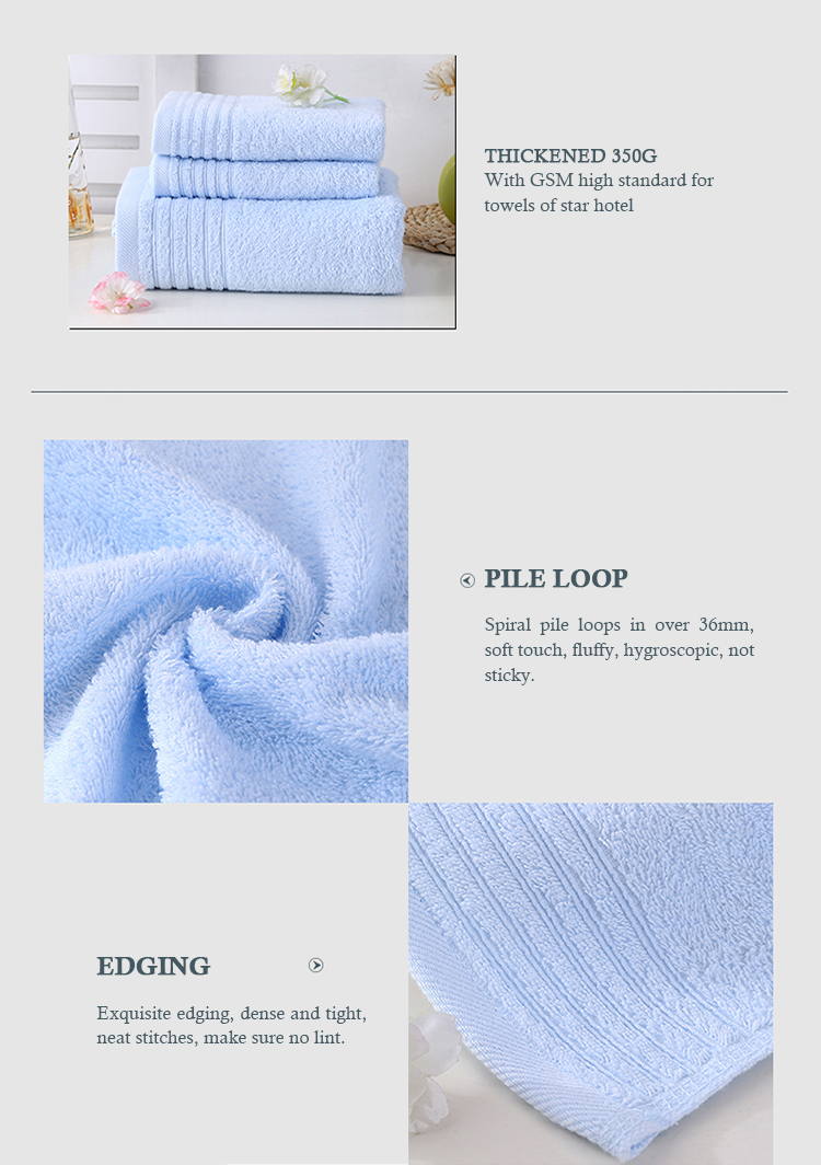 Wholesale Yarn Dyed Blue Hand Towels