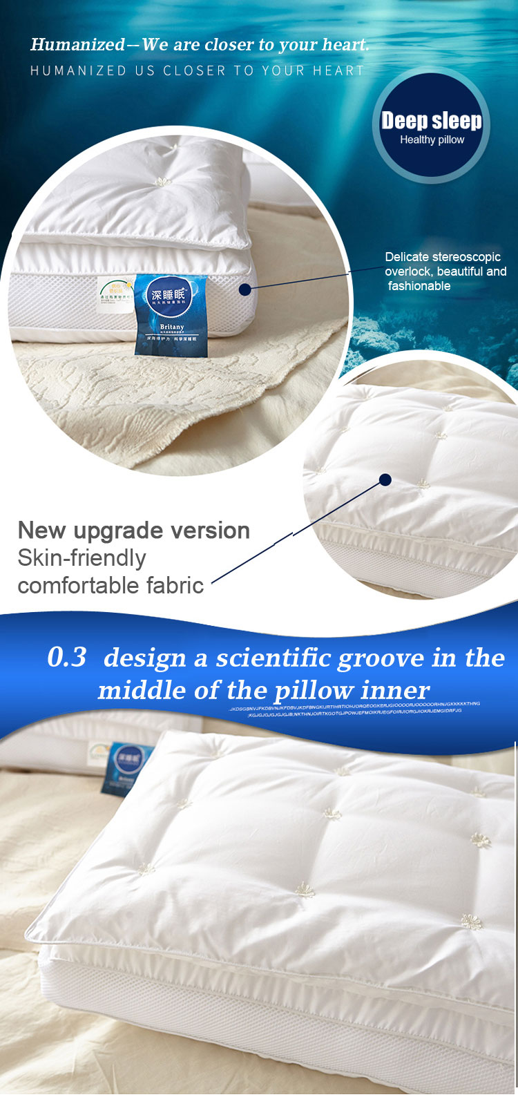 Durable 100% Cotton Side Pillow
