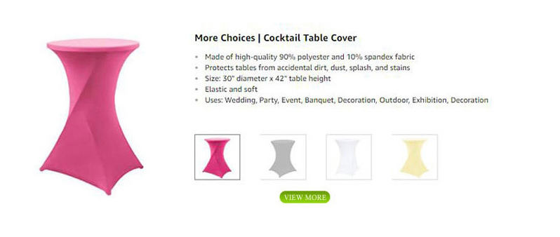 Highly Durable Washable For Cocktail Round Folding Tables