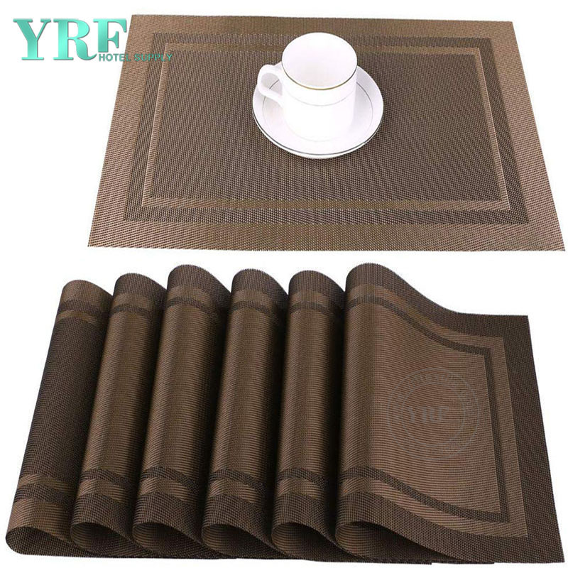 Stain Resistant Dark Gray Placemats Oblong