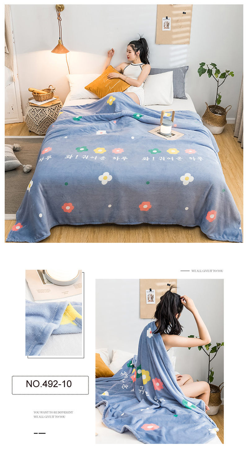 Fleece Blankets Comfortable Modern Style