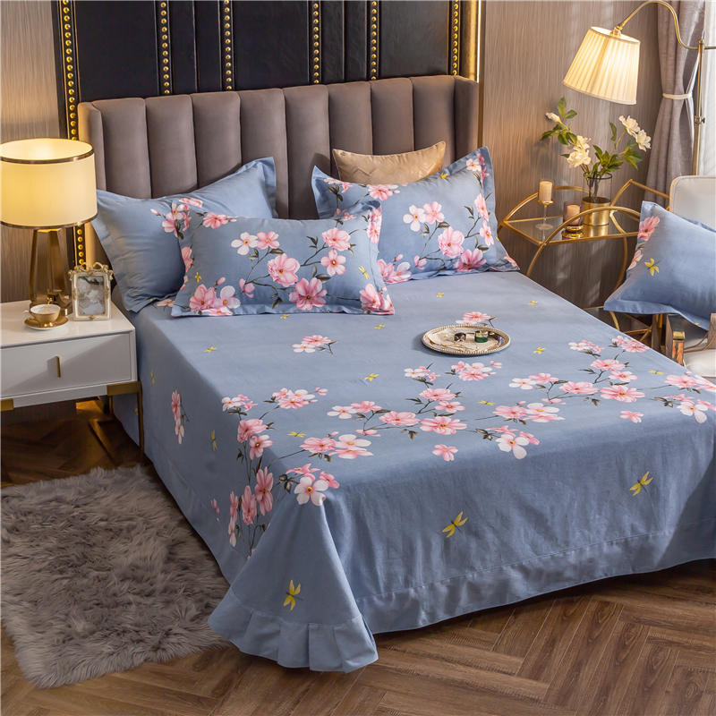 Hot Sale Cotton Brushed Fabric Bedsheet