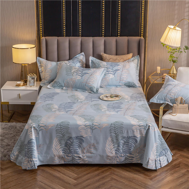 Queen Printing Leaf Sheet Set