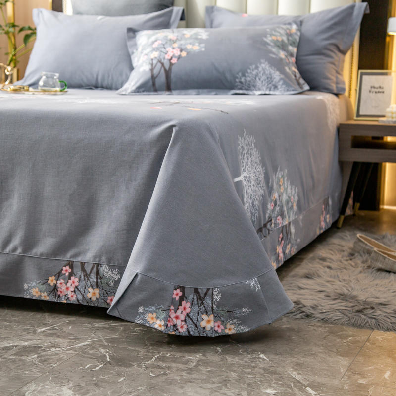 Printing Leaf Bed Linen Sheet Set