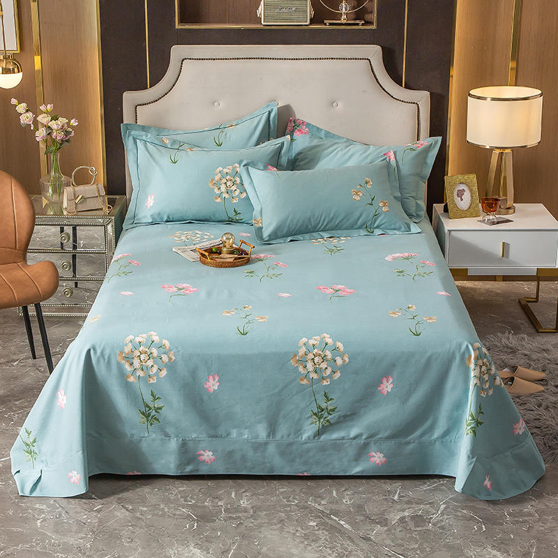 Printed Bed Sheet Set For Single Bed