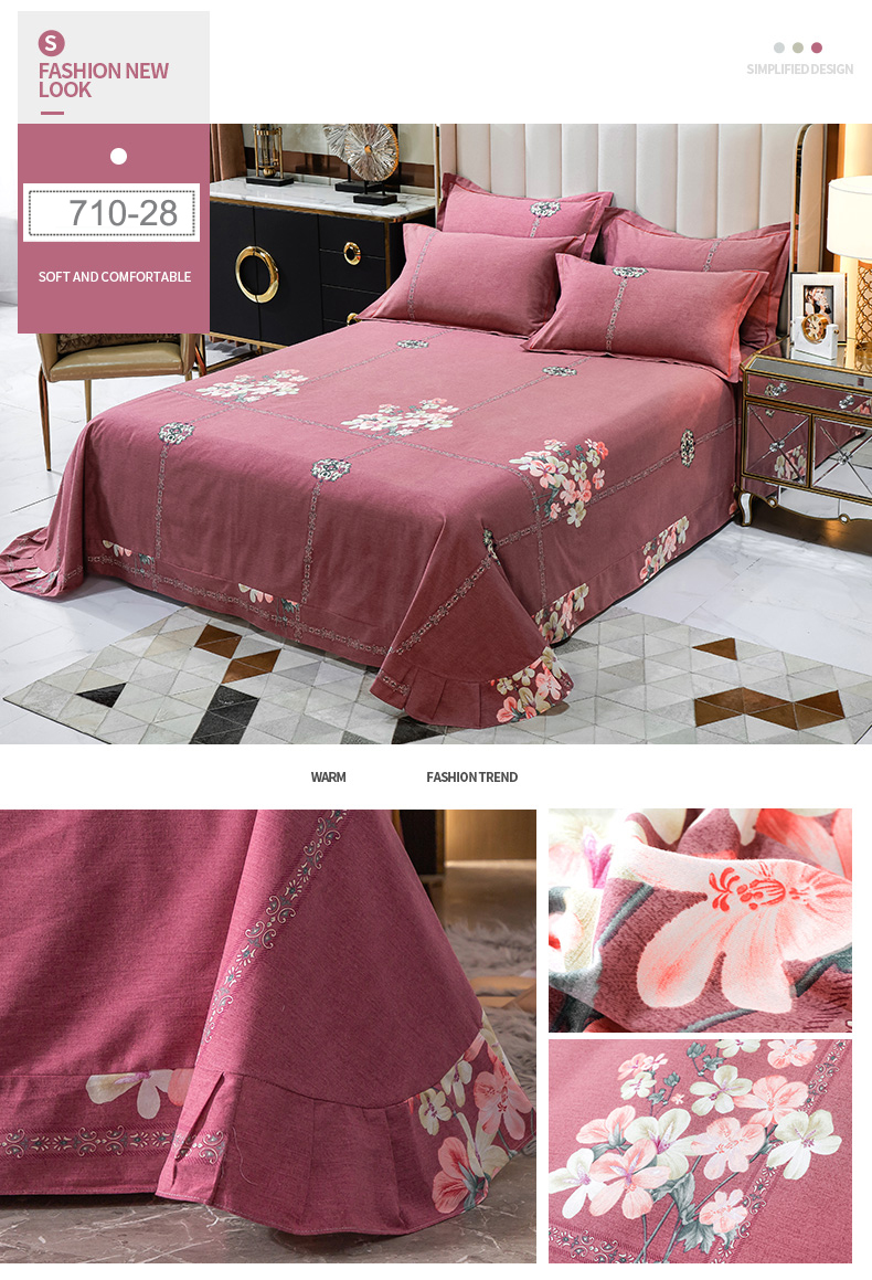 Bed Sheet Set Twin New Product