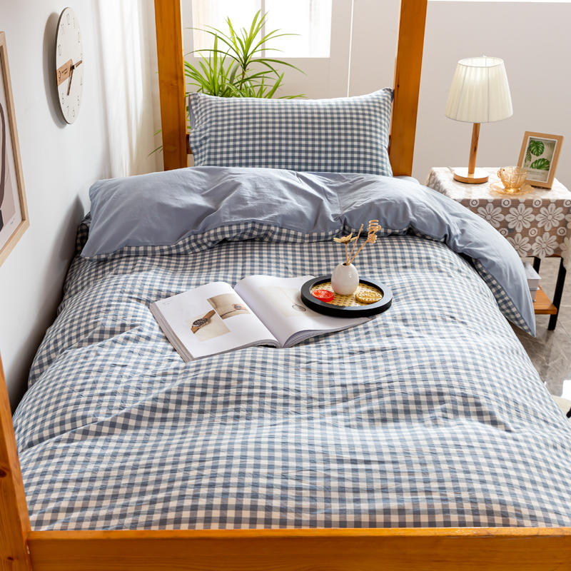 Three Lines Embroidery Bed Sheets Set