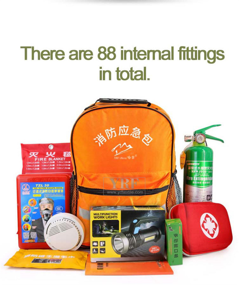 Portable fire emergency tools bag