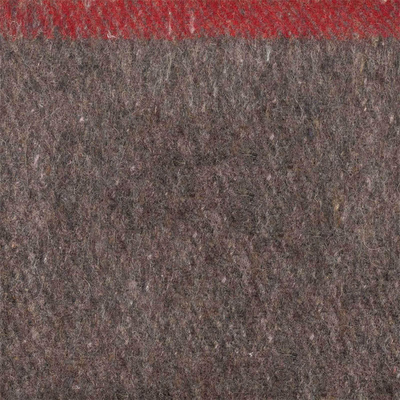 Brown /Red Stripe 2100g 50% Wool Stockpile Blanket
