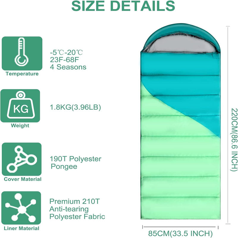 Warm splicing sleeping bag