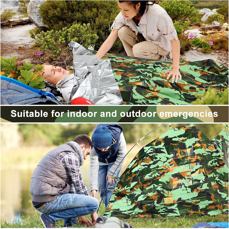 Survival blanket aluminized polyethylene film Army