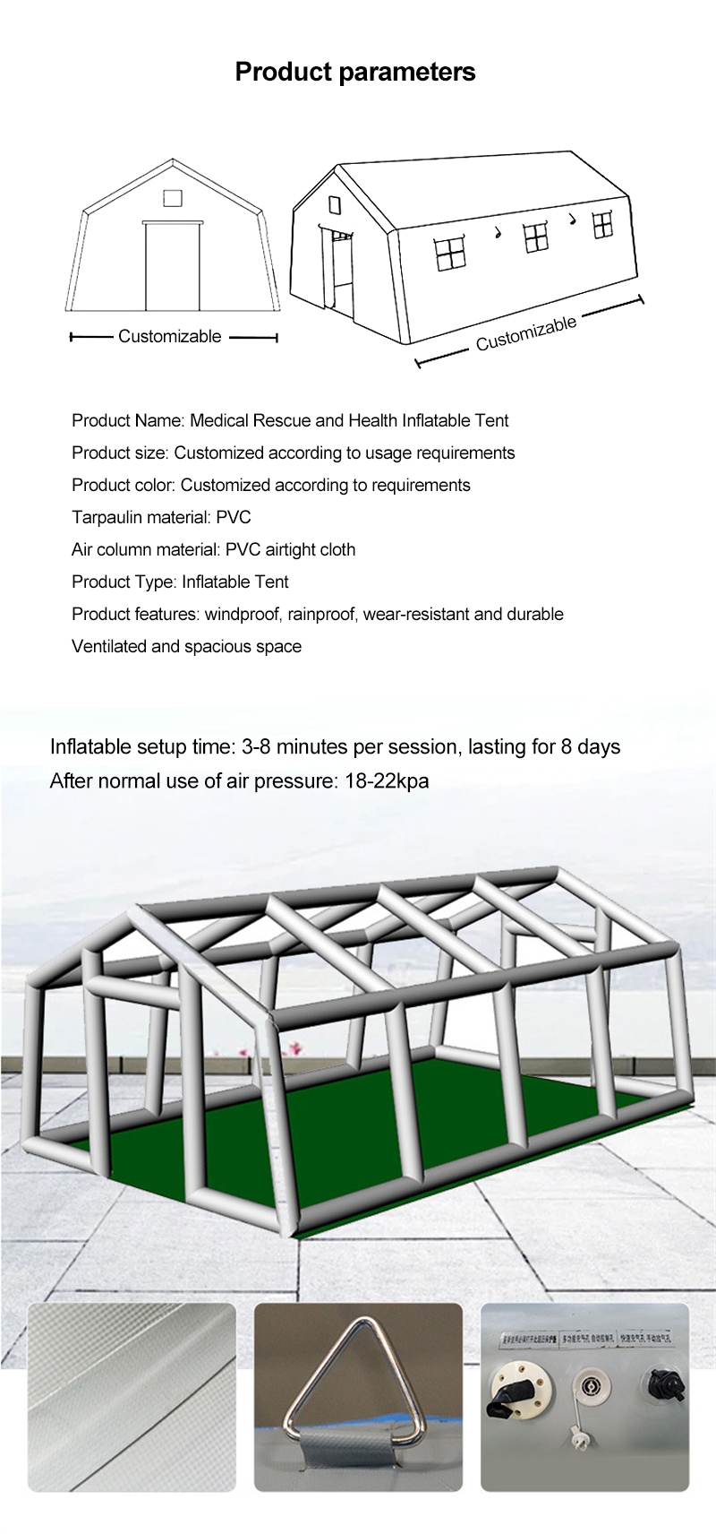 Portable Combat Field Tent