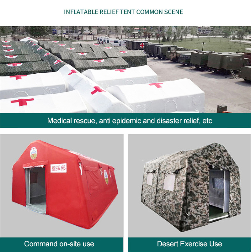 Square flood - relief tent 15×15×5.5m Camouflage factory