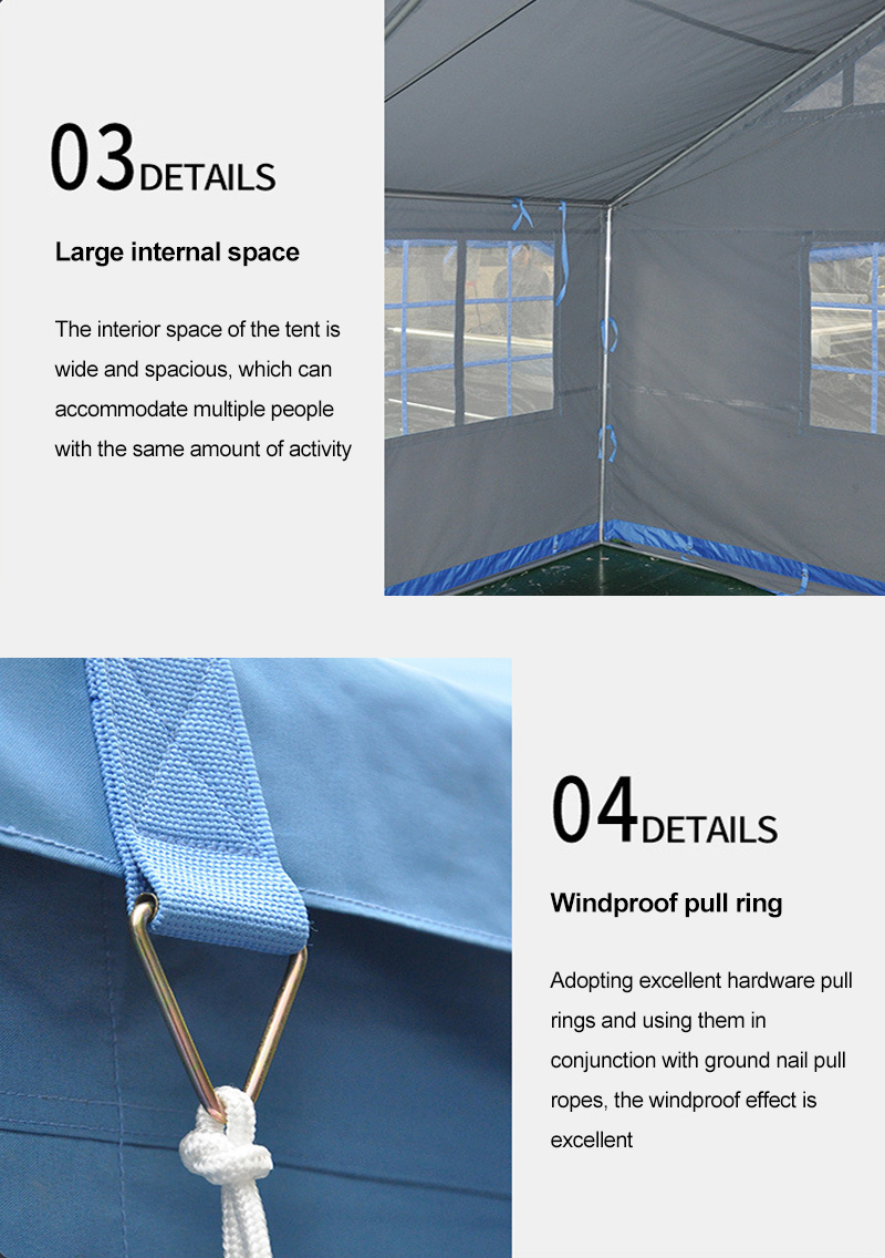 Blue tent for special use