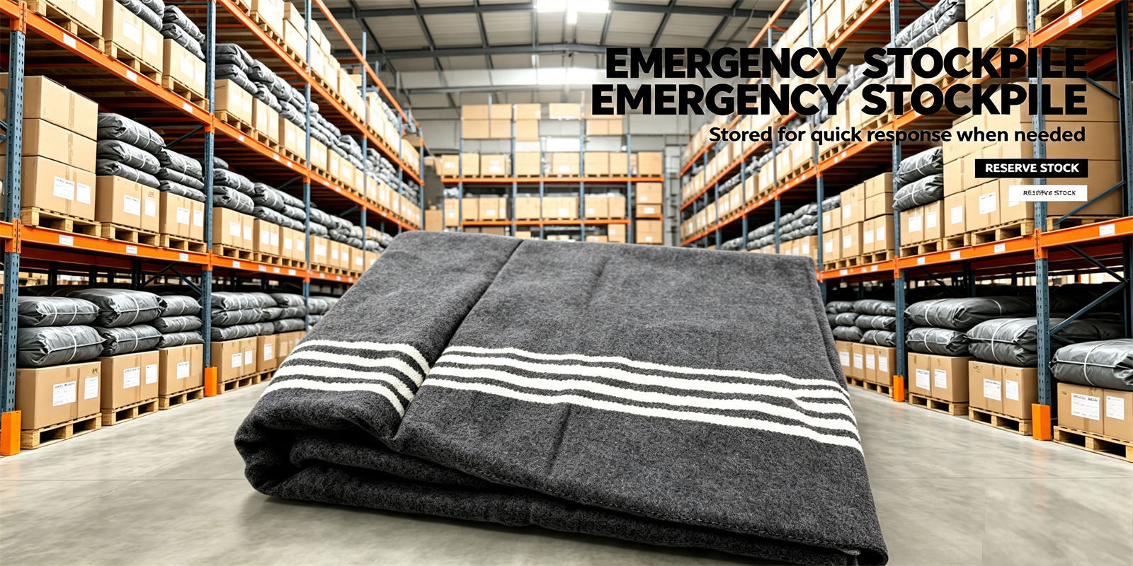 YRF Textile product view supporting the recycled-material relief blanket selection article for buyer comparison and procurement planning by overseas institutional teams for the worked decision: reserve storage versus field issue section.
