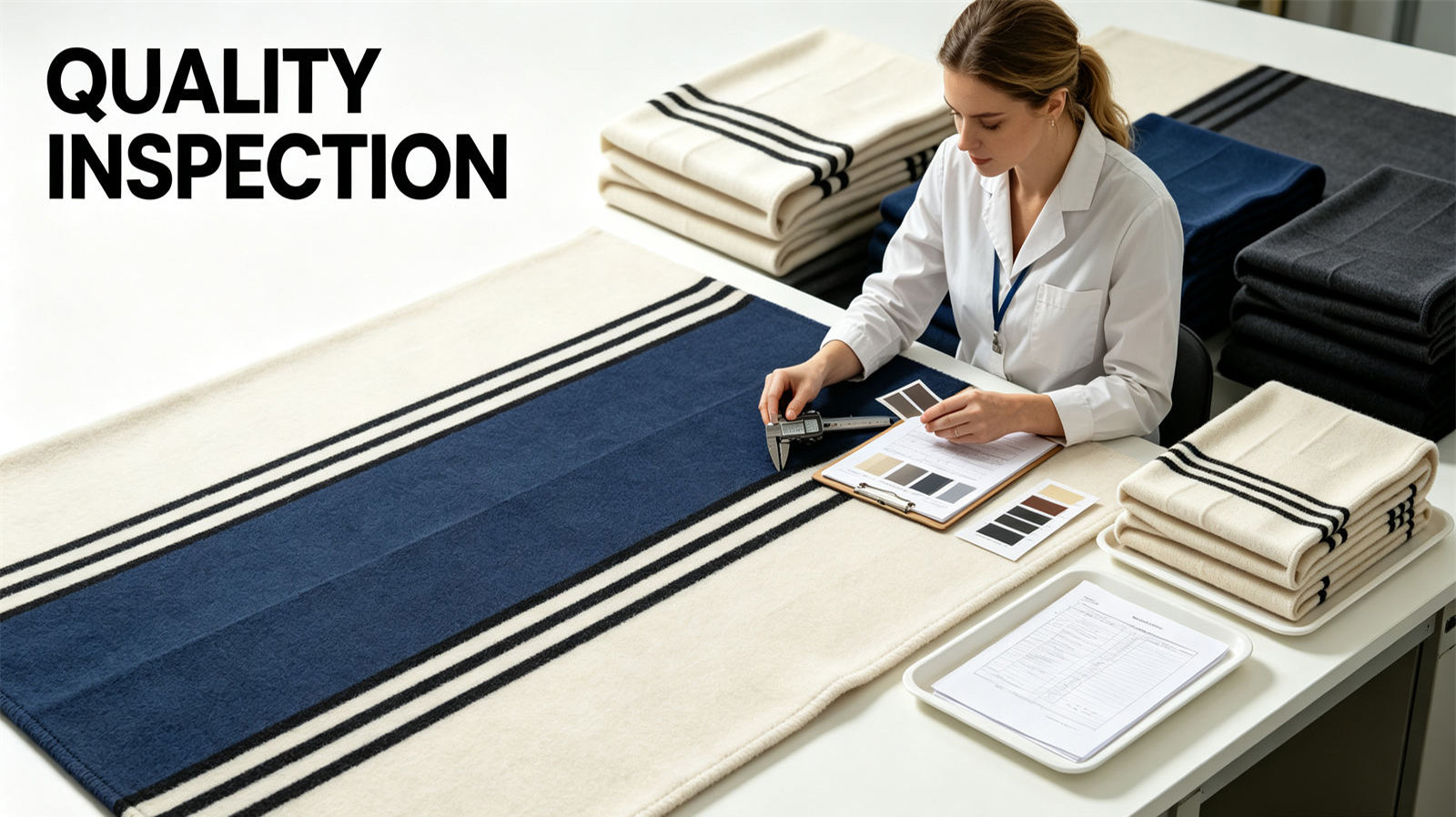 YRF Textile blankets shown in a practical supply setting supporting issue, use and operational planning decisions for institutional buyers for the check identity before measurement section.