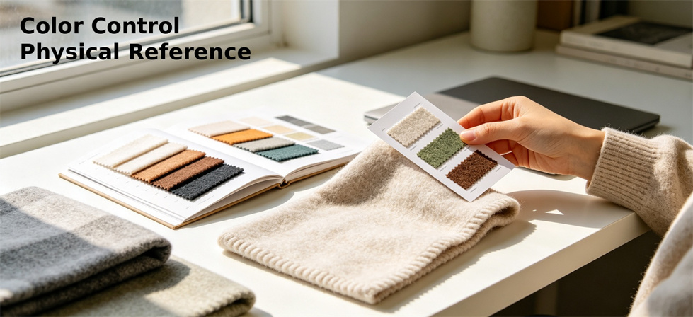 Relief blanket color control reference for shade approval and long-term storage projects
