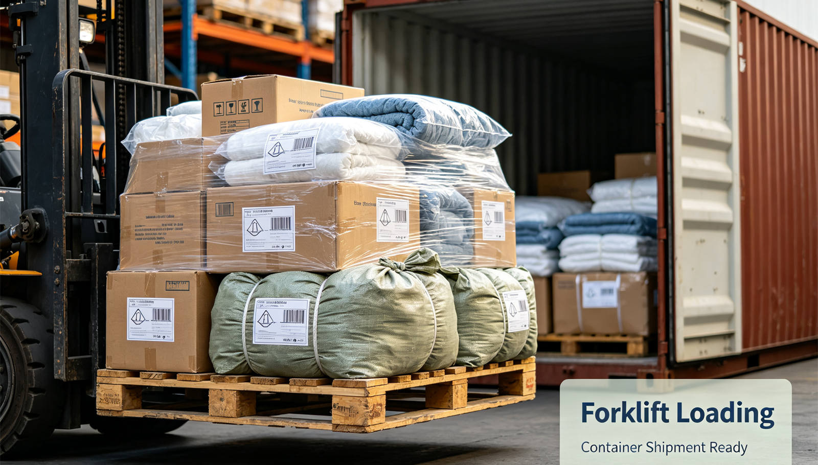 Emergency blanket shipment handling showing solid color brown shipment for institutional procurement review