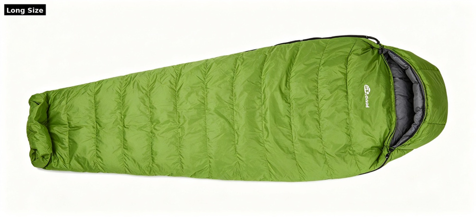 Sleeping bag long size shown for how to choose the right sleeping bag size in institutional sleeping bag procurement review