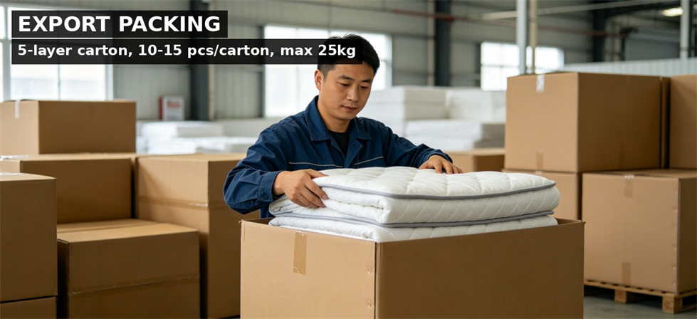 Disaster relief mattresses export packing for institutional procurement, inspection and supply planning