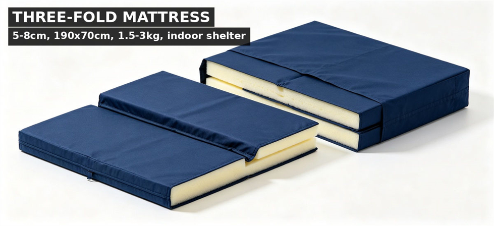 Disaster relief mattresses three fold for institutional procurement, inspection and supply planning Disaster relief mattresses three fold for institutional procurement, inspection and supply planning