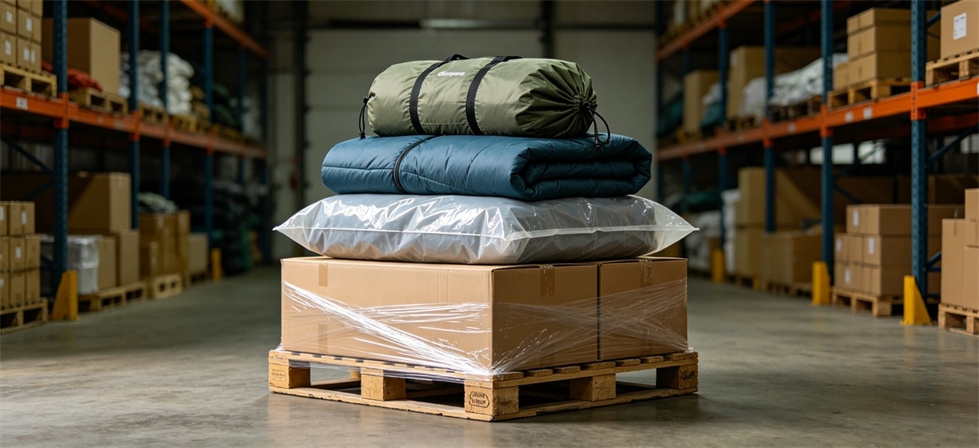 Sleeping bag packing layers shown for the five sleeping bag packing layers in institutional sleeping bag procurement review