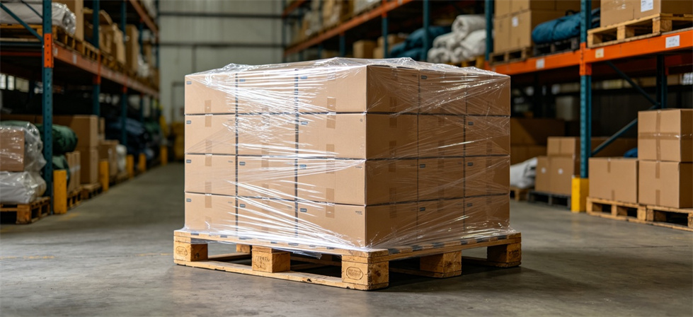 Sleeping bag pallet wrapped shown for frequently asked questions in institutional sleeping bag procurement review