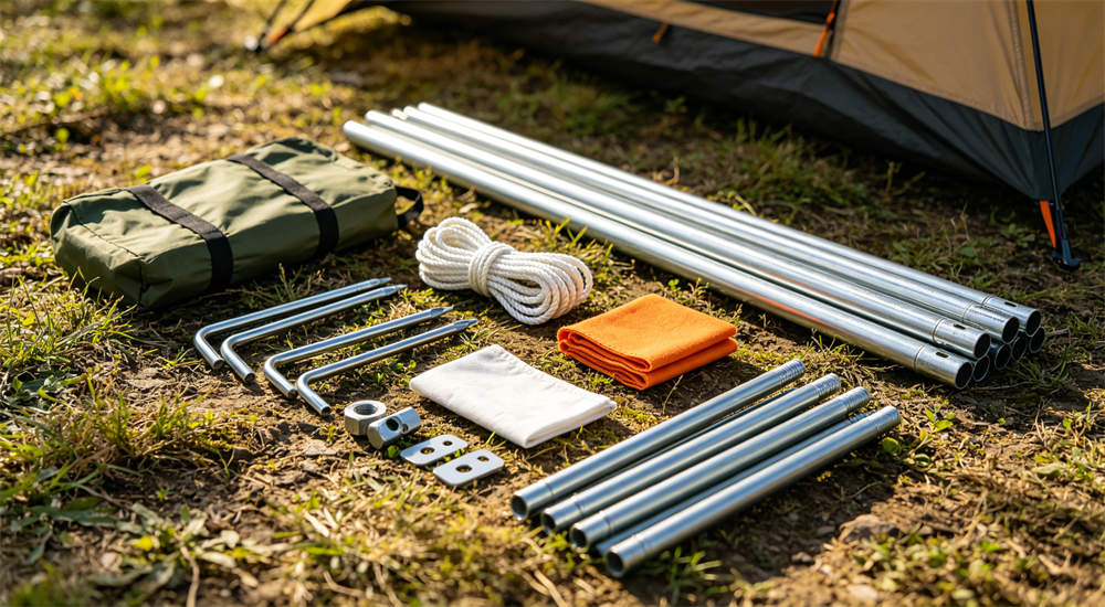 Price range comparison of three sizes of steel frame relief tents, 12m2 20m2 and 36m2 government shelters, professional product display for wholesale buyers