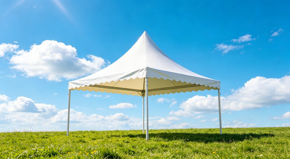 Emergency response tent captured during active deployment showing professional grade construction wind resistant frame and waterproof covering designed for long term use in challenging field conditions