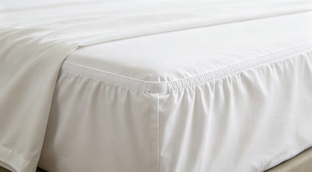 Institutional bedding product display showing material quality and design details for commercial procurement decision making suitable for emergency shelters hospitals universities and hotels requiring durable comfortable bedding solutions