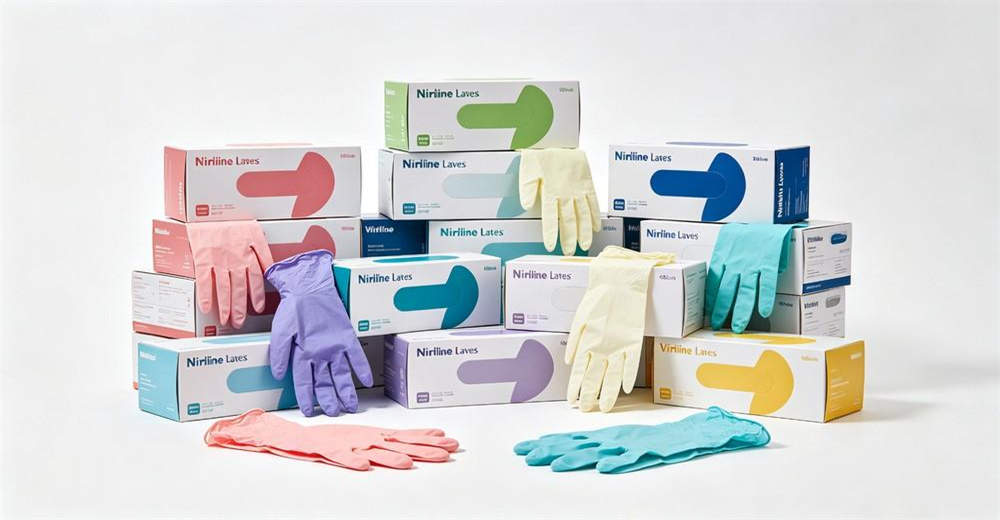 Disposable gloves boxes stack nitrile latex vinyl bulk wholesale safety gloves wholesale bulk supplier China
