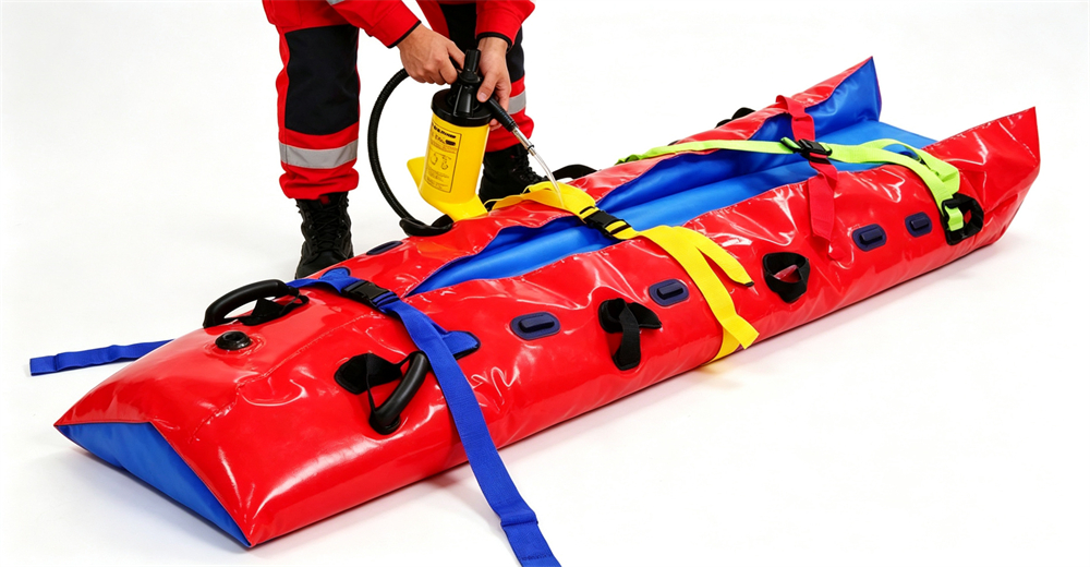 Complete water rescue stretcher equipment set displayed with all accessories for emergency operations for wholesale bulk water rescue equipment supply Complete water rescue stretcher equipment set displayed with all accessories for emergency operations for wholesale bulk water rescue equipment supply