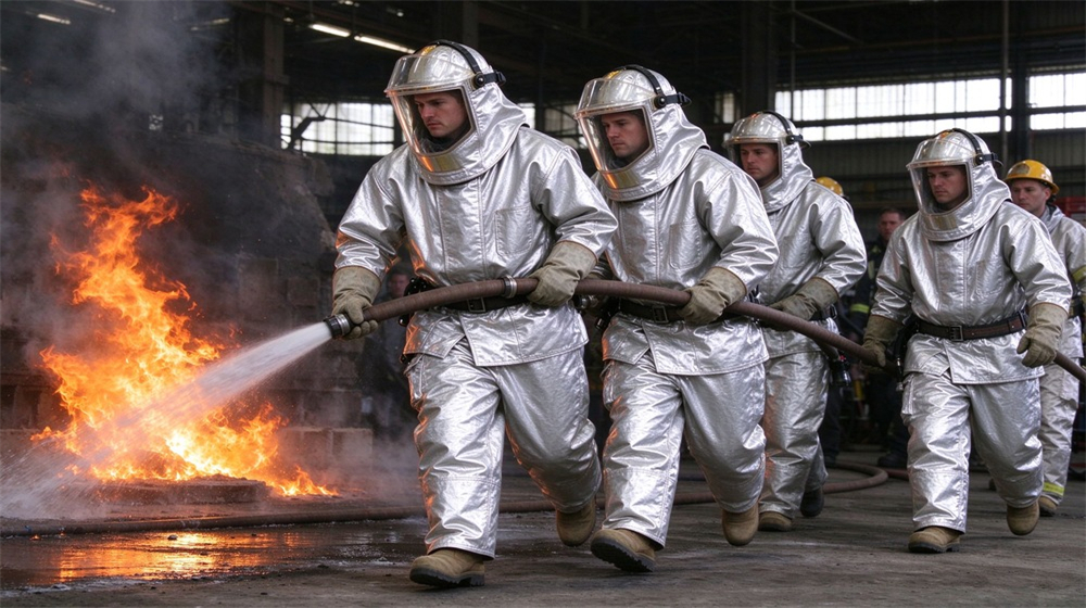heat protective clothing foundry steel mill professional grade certified standard high quality durable reliable industrial safety equipment for bulk wholesale supply from China factory direct