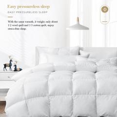 Hotel Duvet Insert Cotton Warm 95% biały puch gęsi