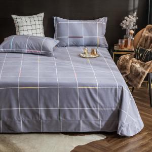 Lavender Plaid Full Bedsheet