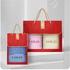 Ręcznik prezentowy z logo marki, bawełniany ręcznik do twarzy