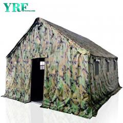 10-stopowy wodoodporny namiot kempingowy z płótna bawełnianego z podwójnym zadaszeniem z przodu