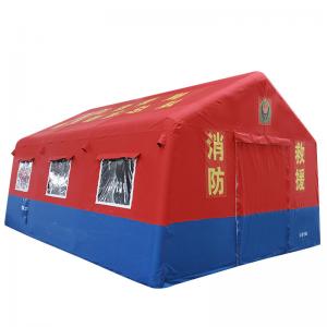 Extra long Red tent flood relief