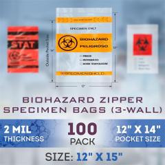 Dwuwarstwowe worki na próbki medyczne, szczelne